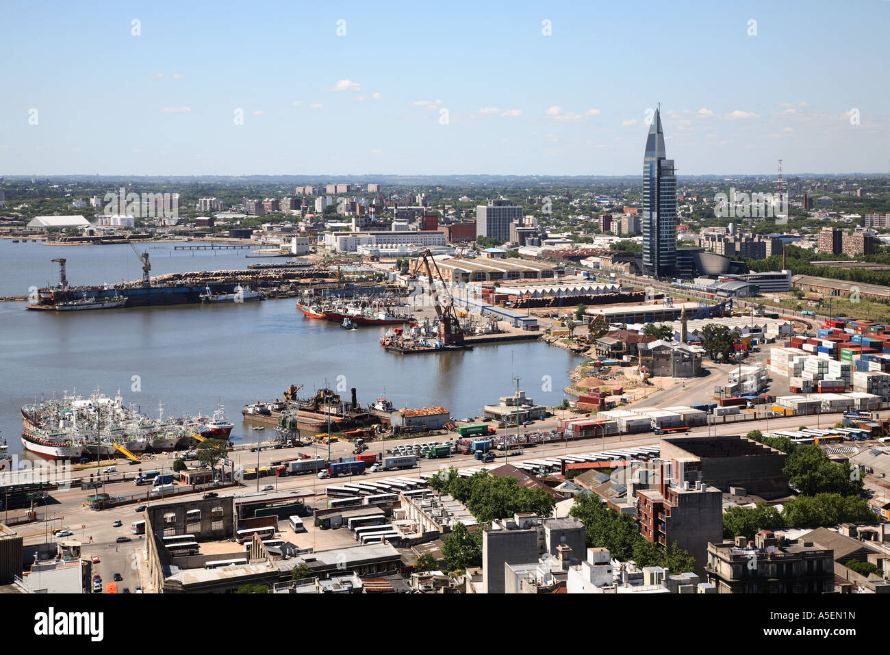 Uruguay Montevideo Hafen Harbor Harbour Stock Photo Alamy