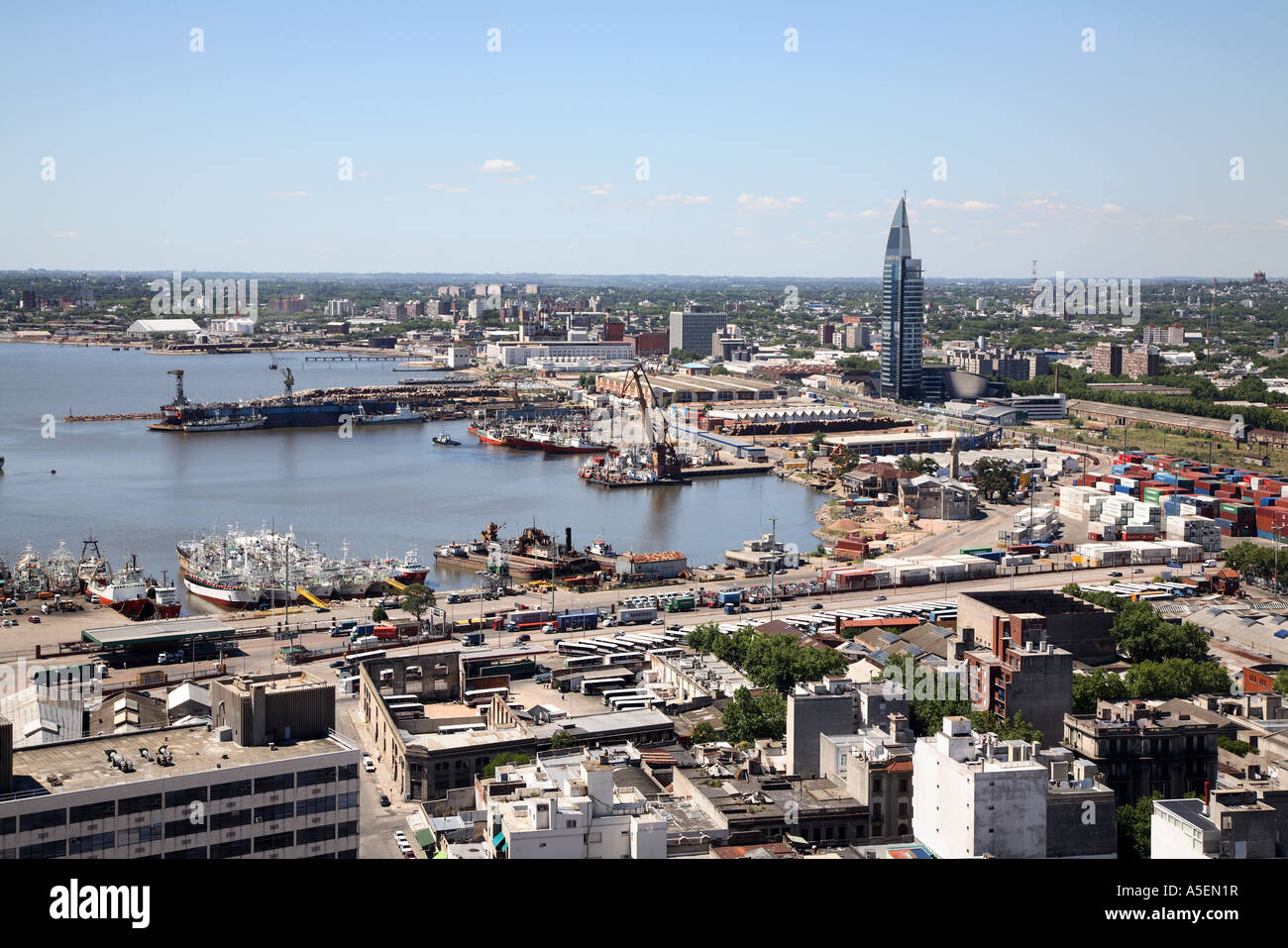 Uruguay Montevideo Hafen Harbor Harbour Stock Photo Alamy