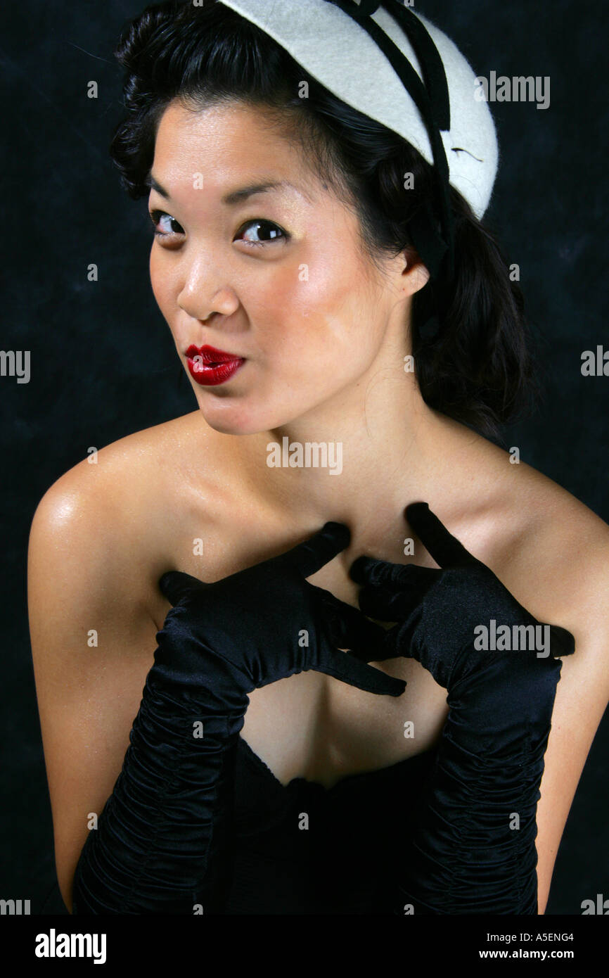 Marianne Cheesecake Burlesque Performer Stock Photo