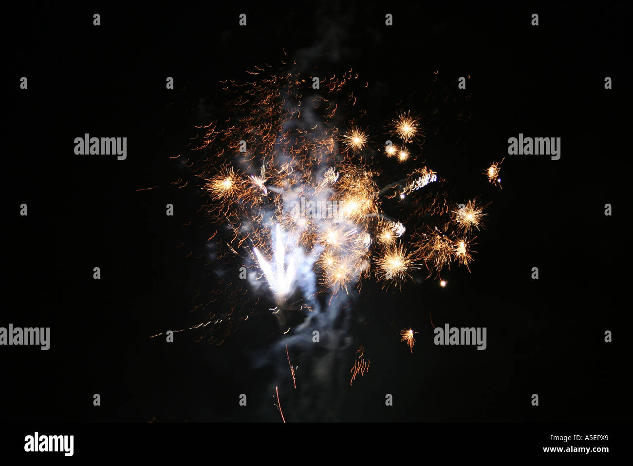 Explosive fireworks illuminate night hi-res stock photography and ...