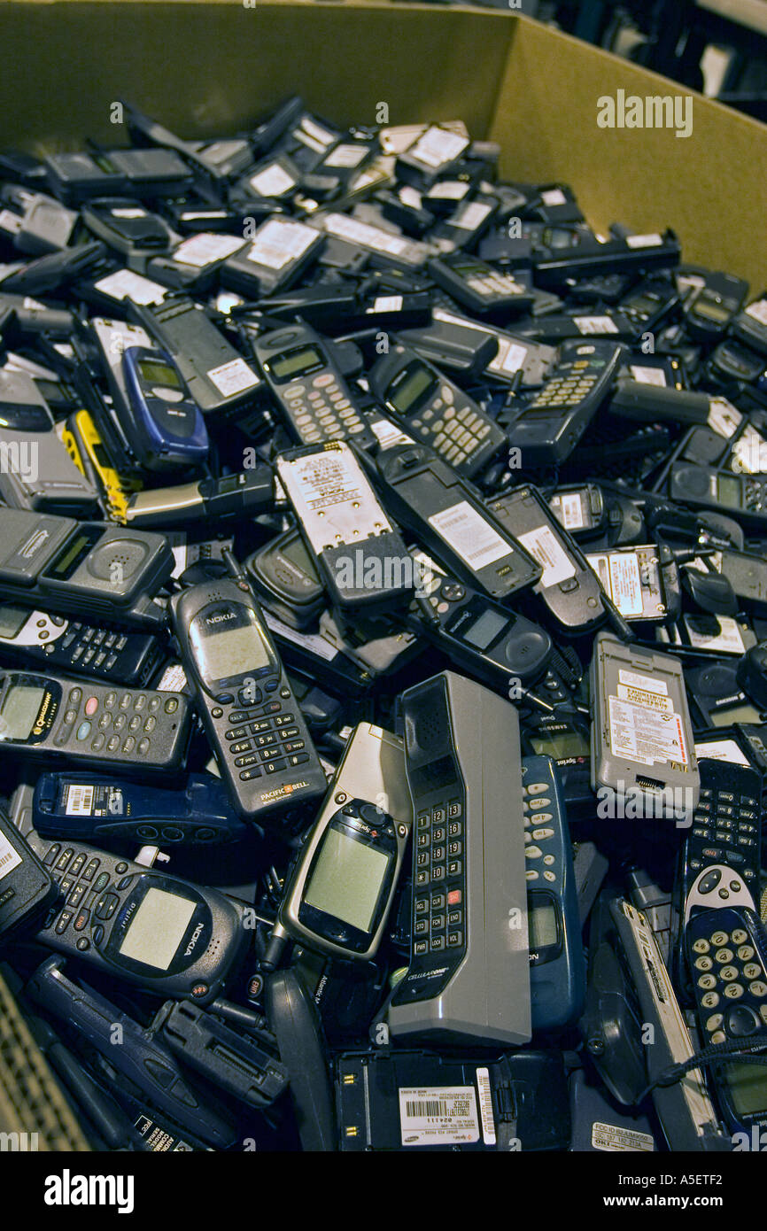 Cell Phone Recycling Stock Photo Alamy