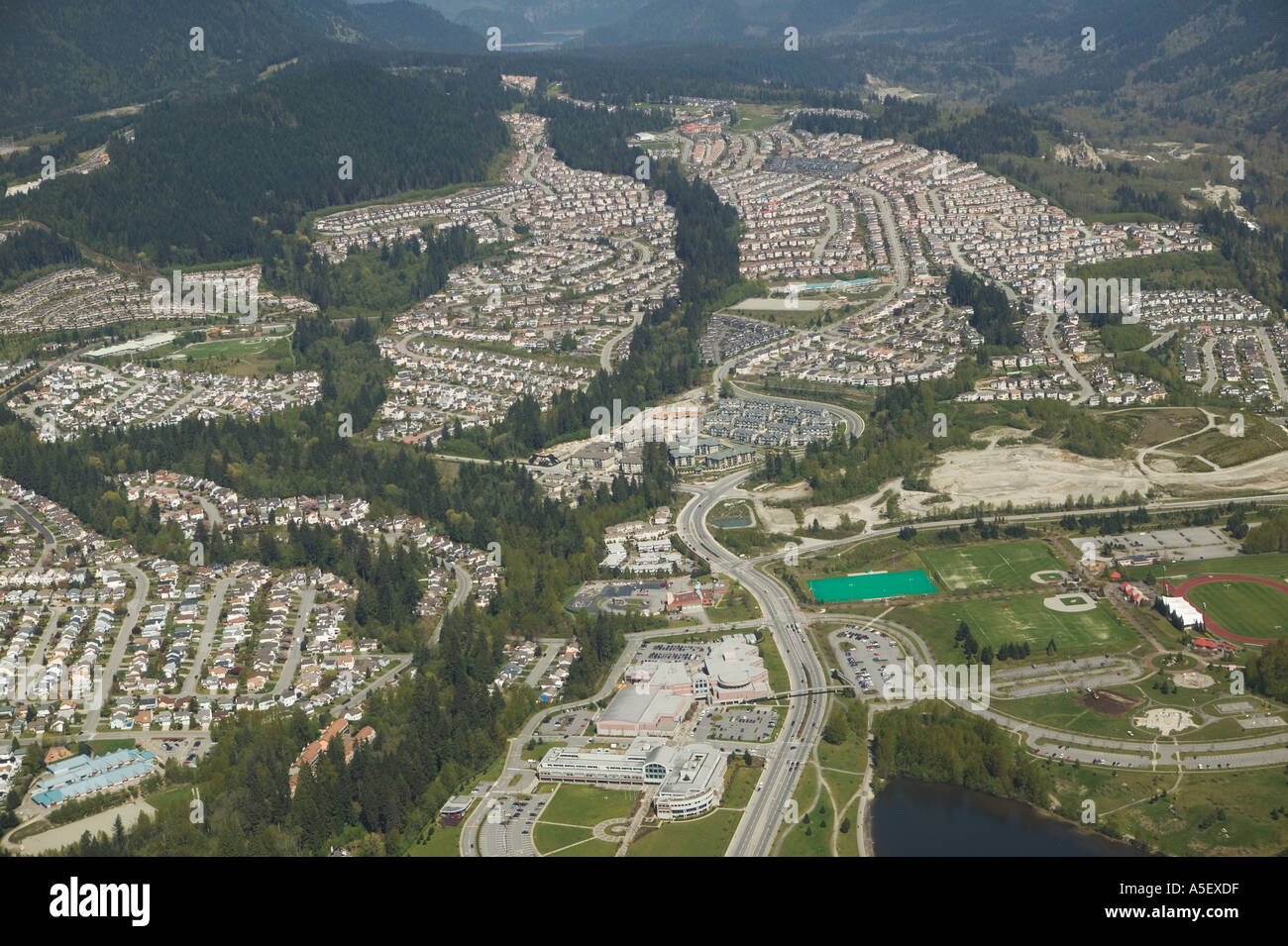 Heritage Mountain Port Moody British Columbia Canada Stock Photo