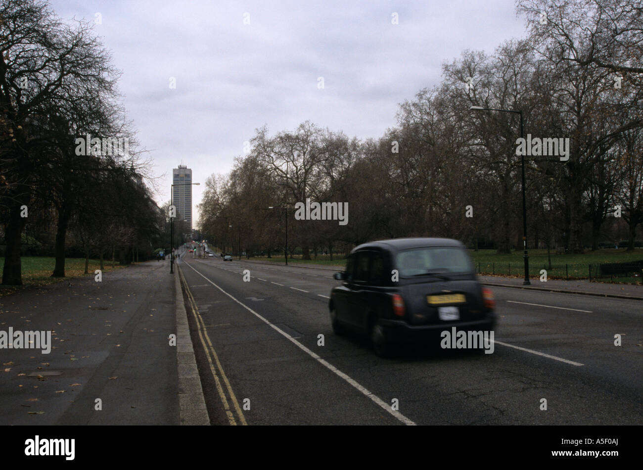 A car along the road in Hyde Park London Stock Photo Alamy