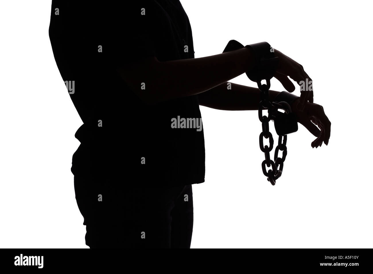 woman in chains Stock Photo - Alamy