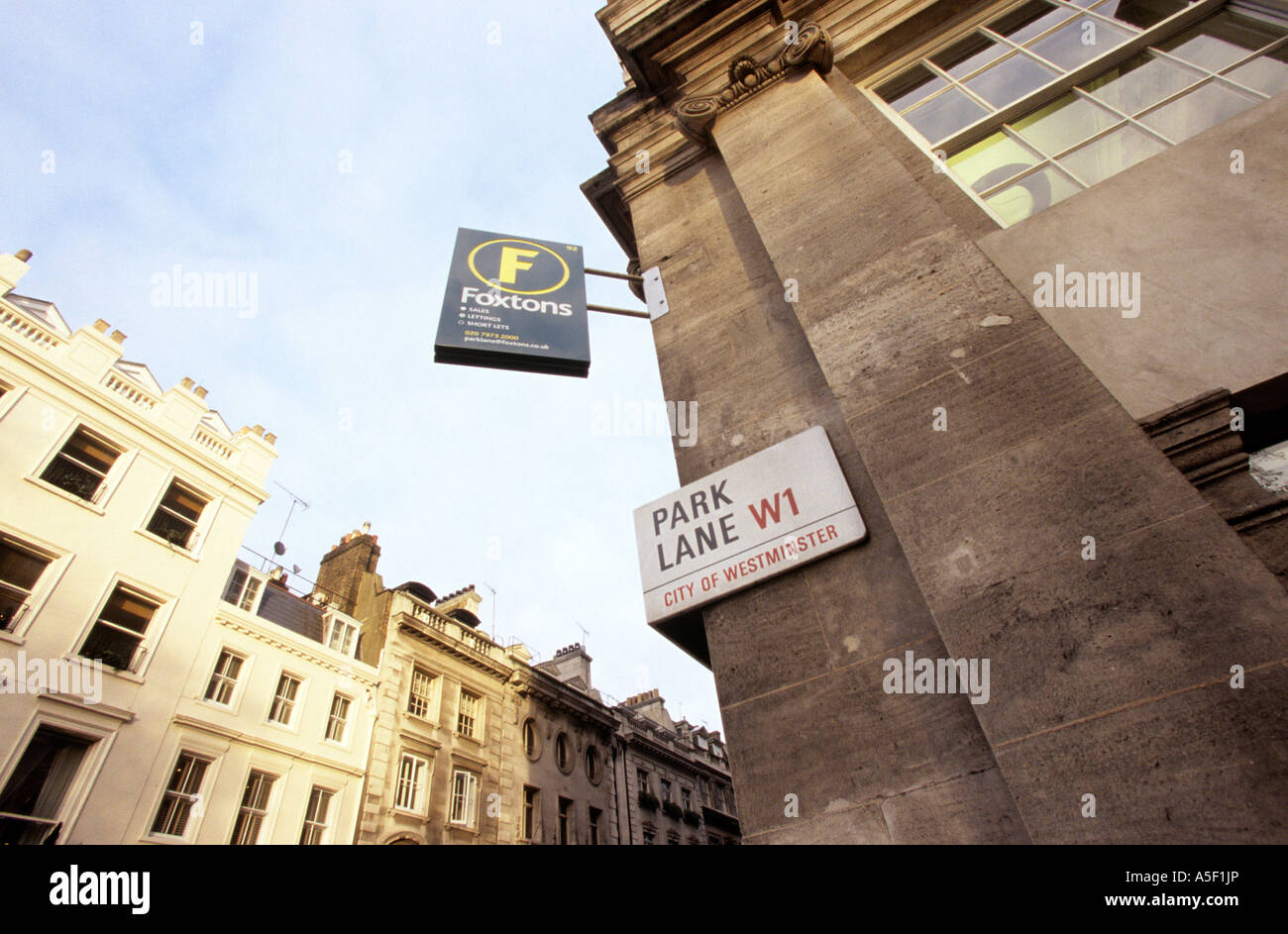 The office of Foxtons an estate agent company on Westminister Stock