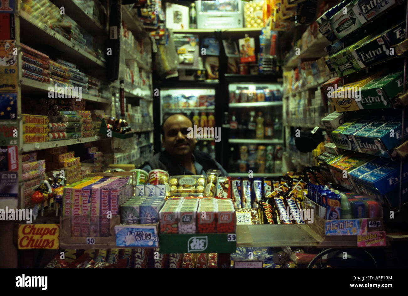 Snacks vendor, London, England, UK Stock Photo