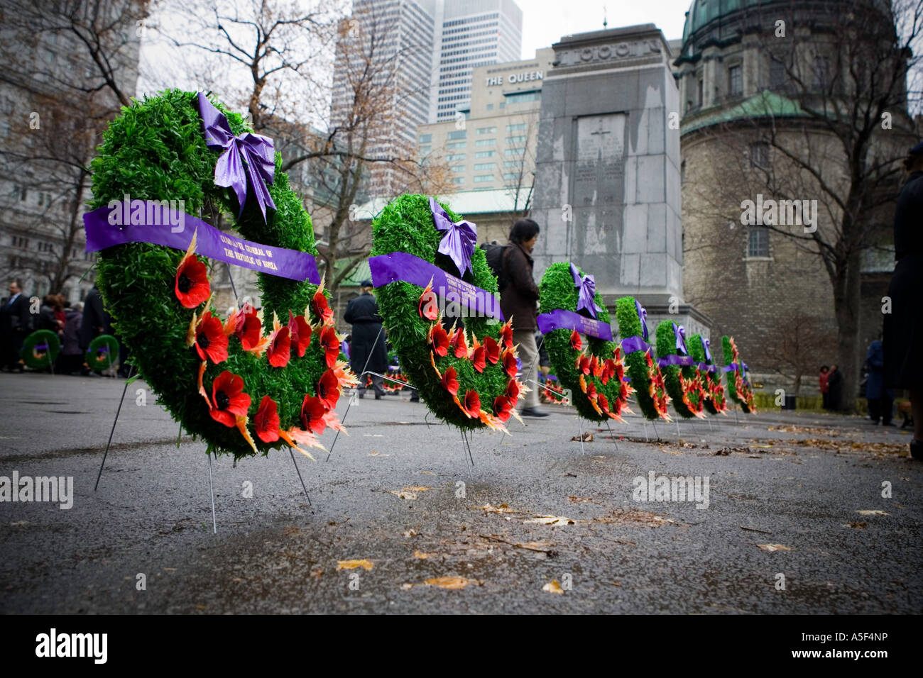 Remembrance Day in Montreal, Quebec, Canada Stock Photo Alamy