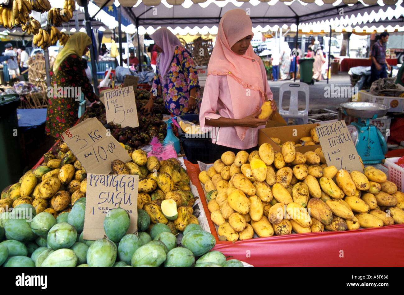 Food Market Malaysia Stock Photo - Alamy