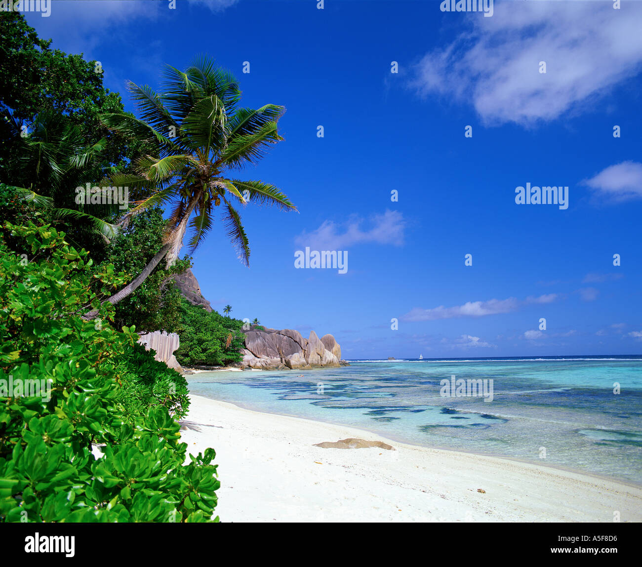 Anse Source DArgent Beach On La Digue Island In The Seychelles Indian Ocean Stock Photo Alamy
