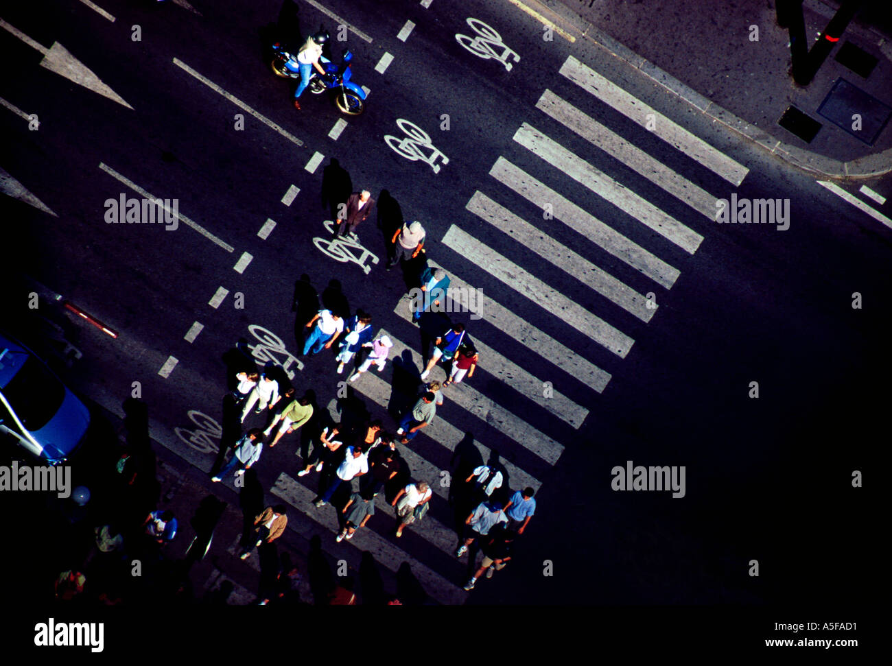French Street Crossing Stock Photo - Alamy