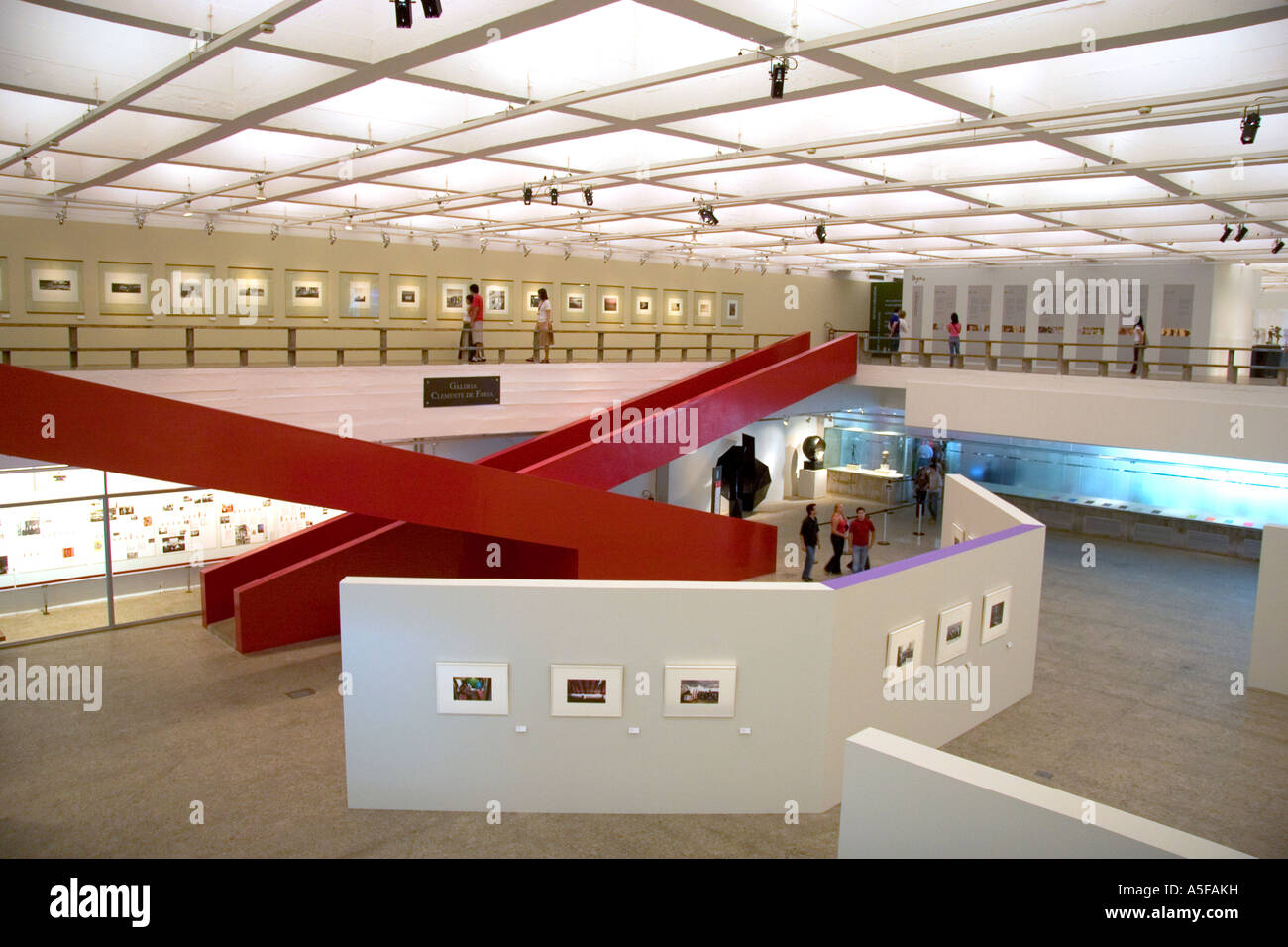 Interior of the Museum of Art in Sao Paulo Brazil Stock Photo Alamy