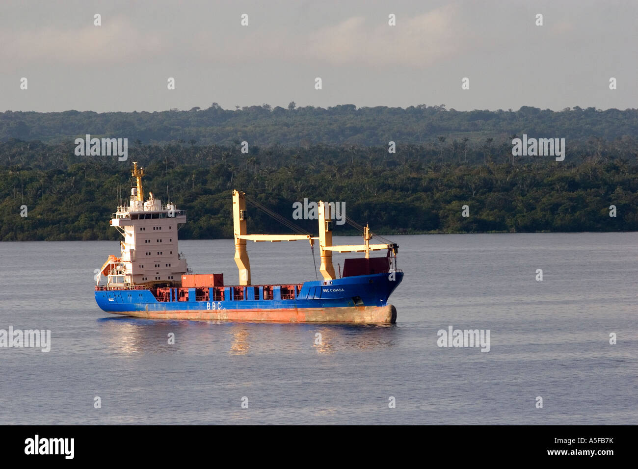 A container ship on the Amazon River at Manaus Brazil Stock Photo - Alamy