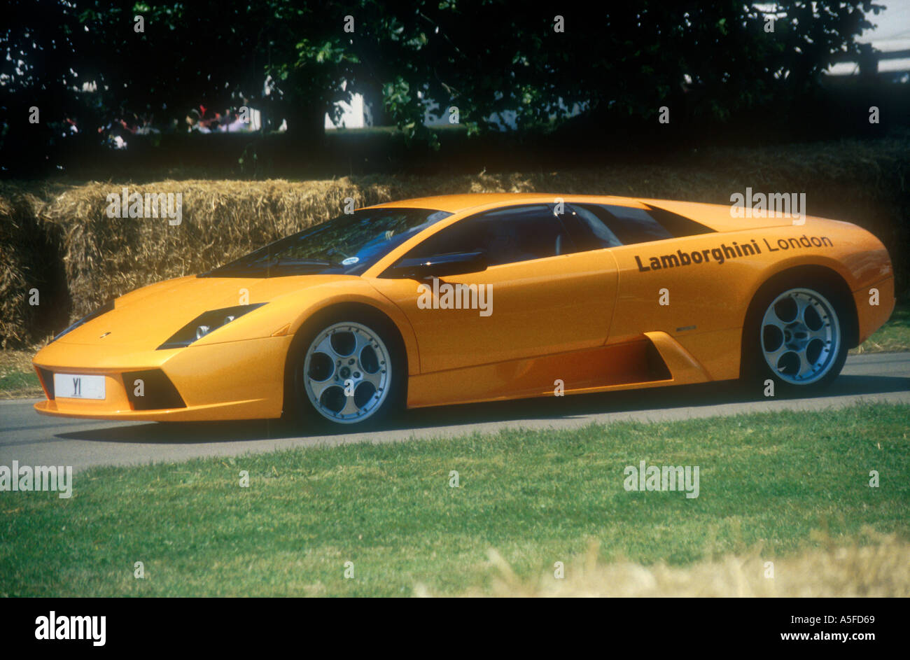 Italian Lamborghini Murcielago Supercar introduced in 2001 styled by Peruvian-born Belgian Luc Donckerwolke Stock Photo