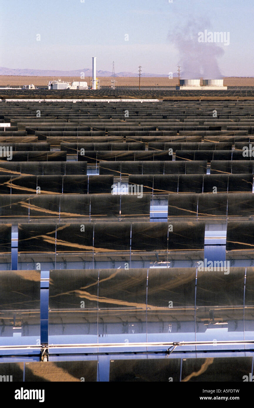 Solar energy generating power plant in the Mojave Desert California