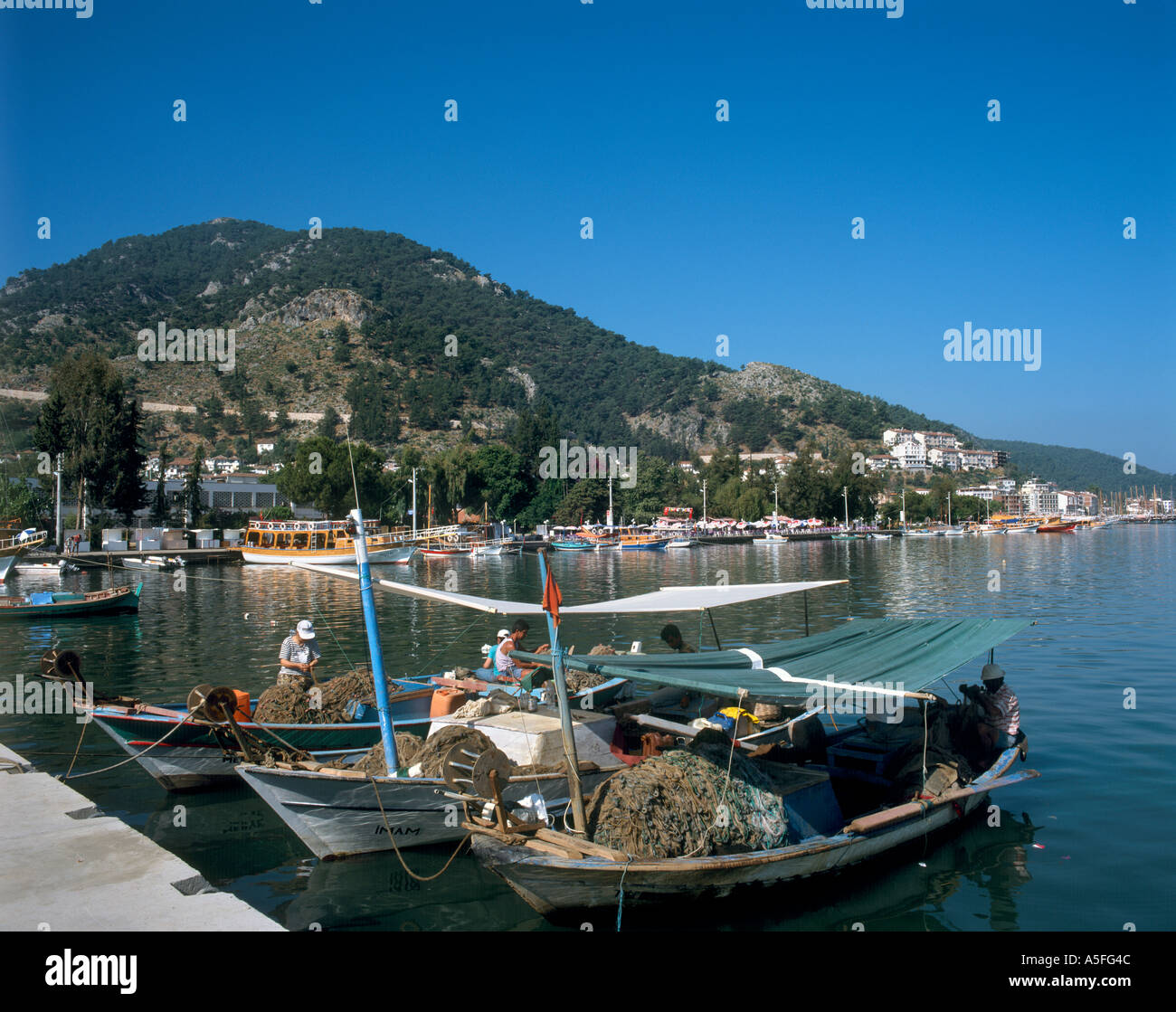 Harbour in the Old Town, Fethiye,Turkey Stock Photo