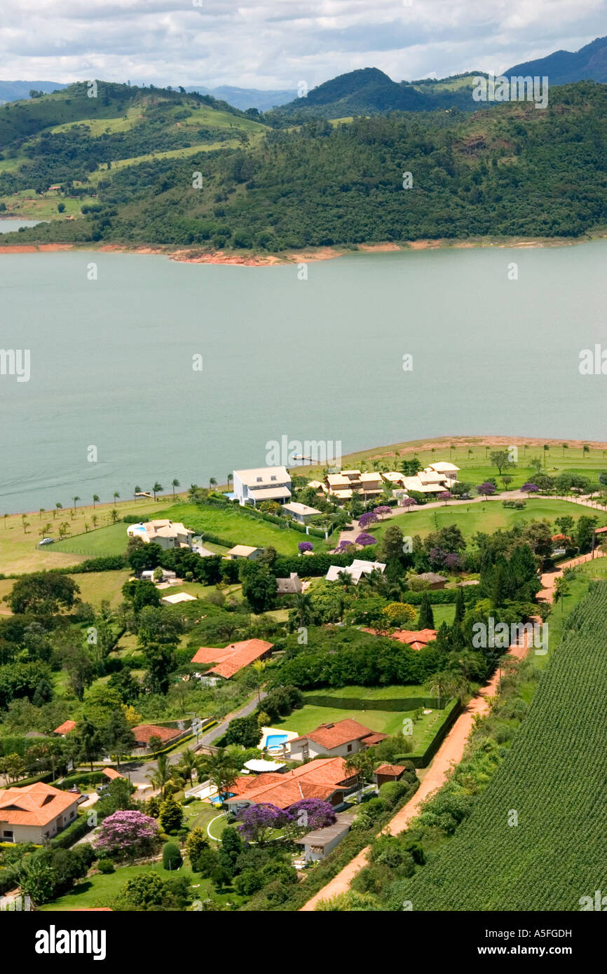 Vacation homes in the countryside near Sao Paulo Brazil Stock Photo