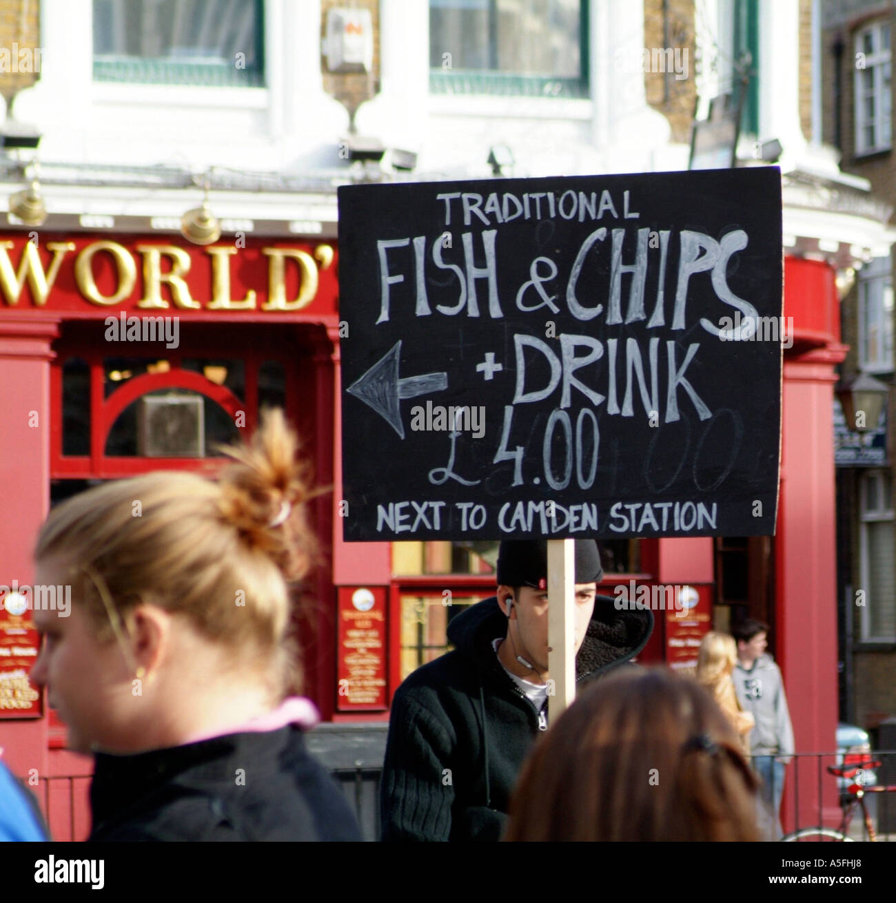 London food market poster hi-res stock photography and images - Alamy