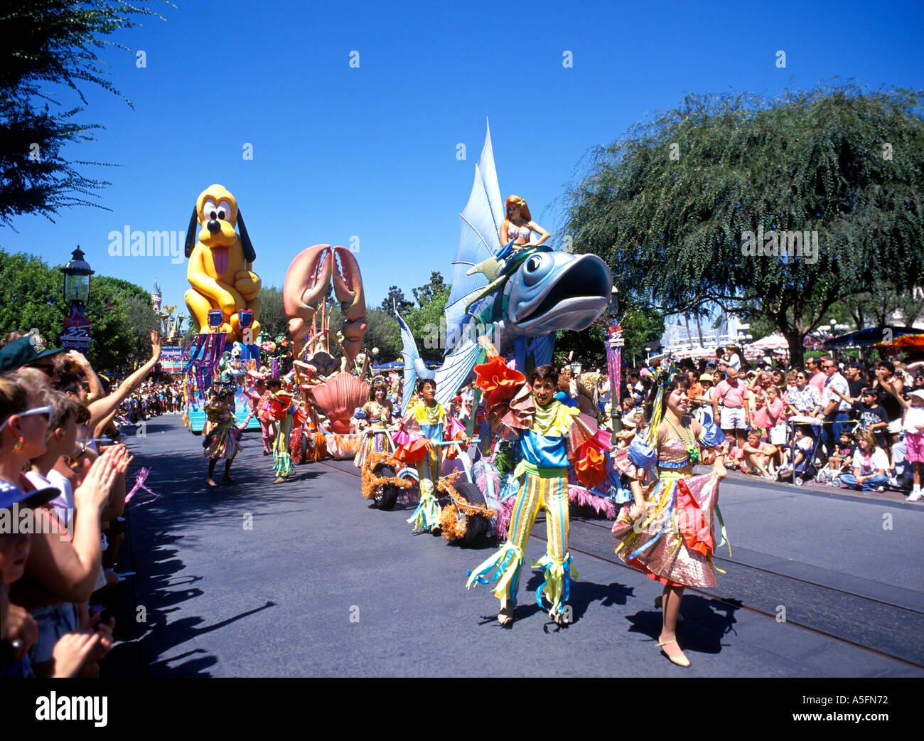 Carnival parade at Disneyland in Anaheim California Stock Photo Alamy