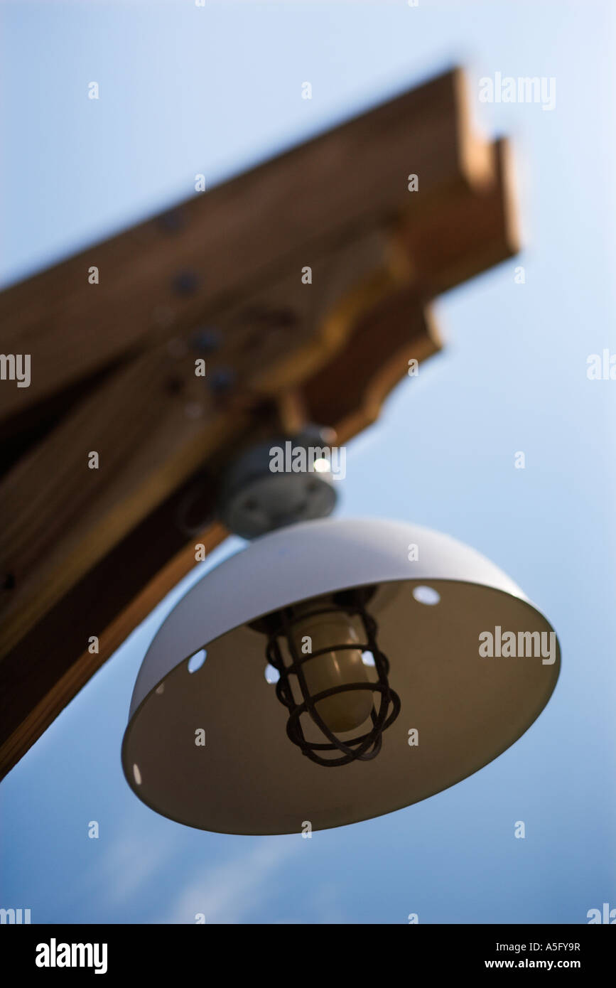Exterior light with cover Stock Photo Alamy