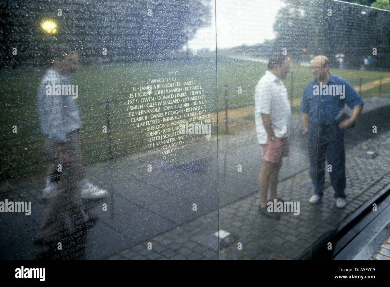 USA Washington Vietnam War monument Stock Photo