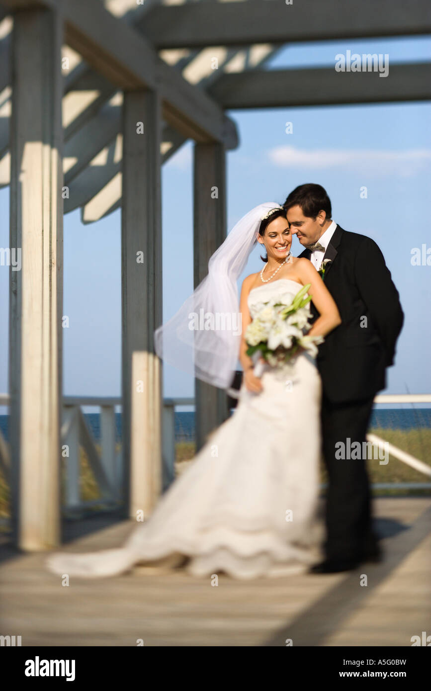Bride groom standing together on hi-res stock photography and images ...