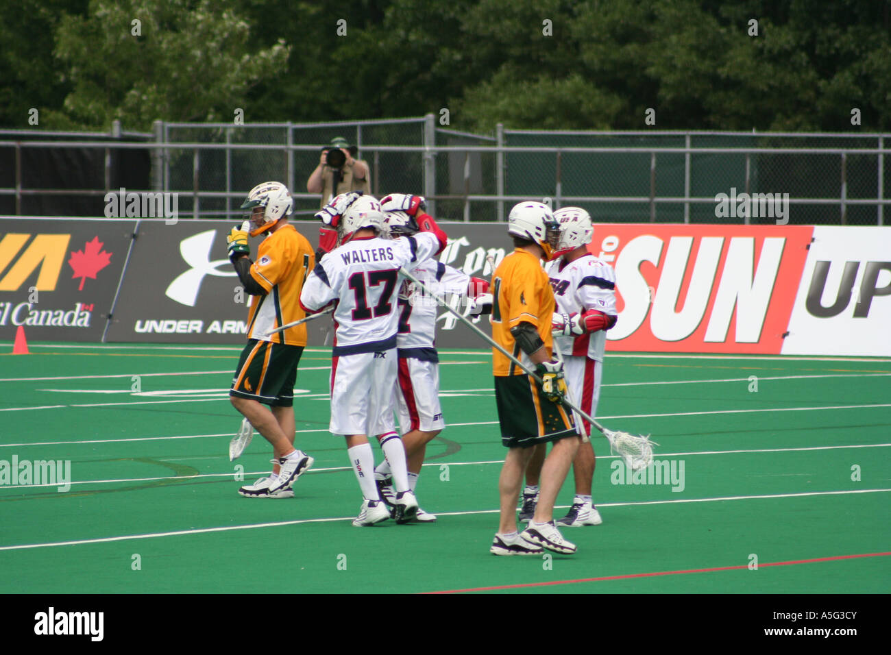 Team USA vs Team Australia during 2006 World Lacrosse Championships