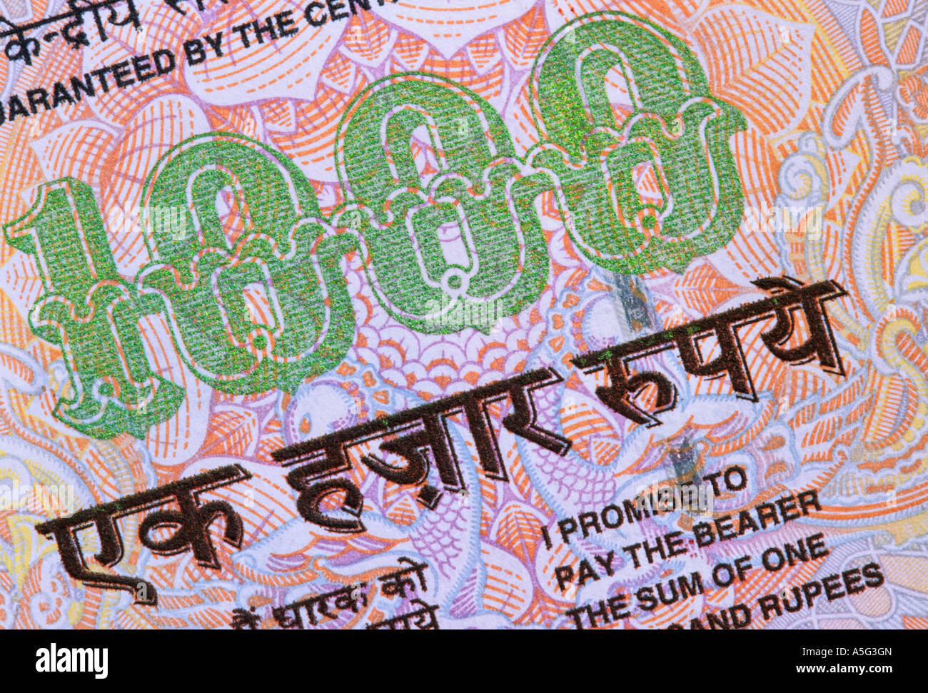 1000 rupees Stock Photo