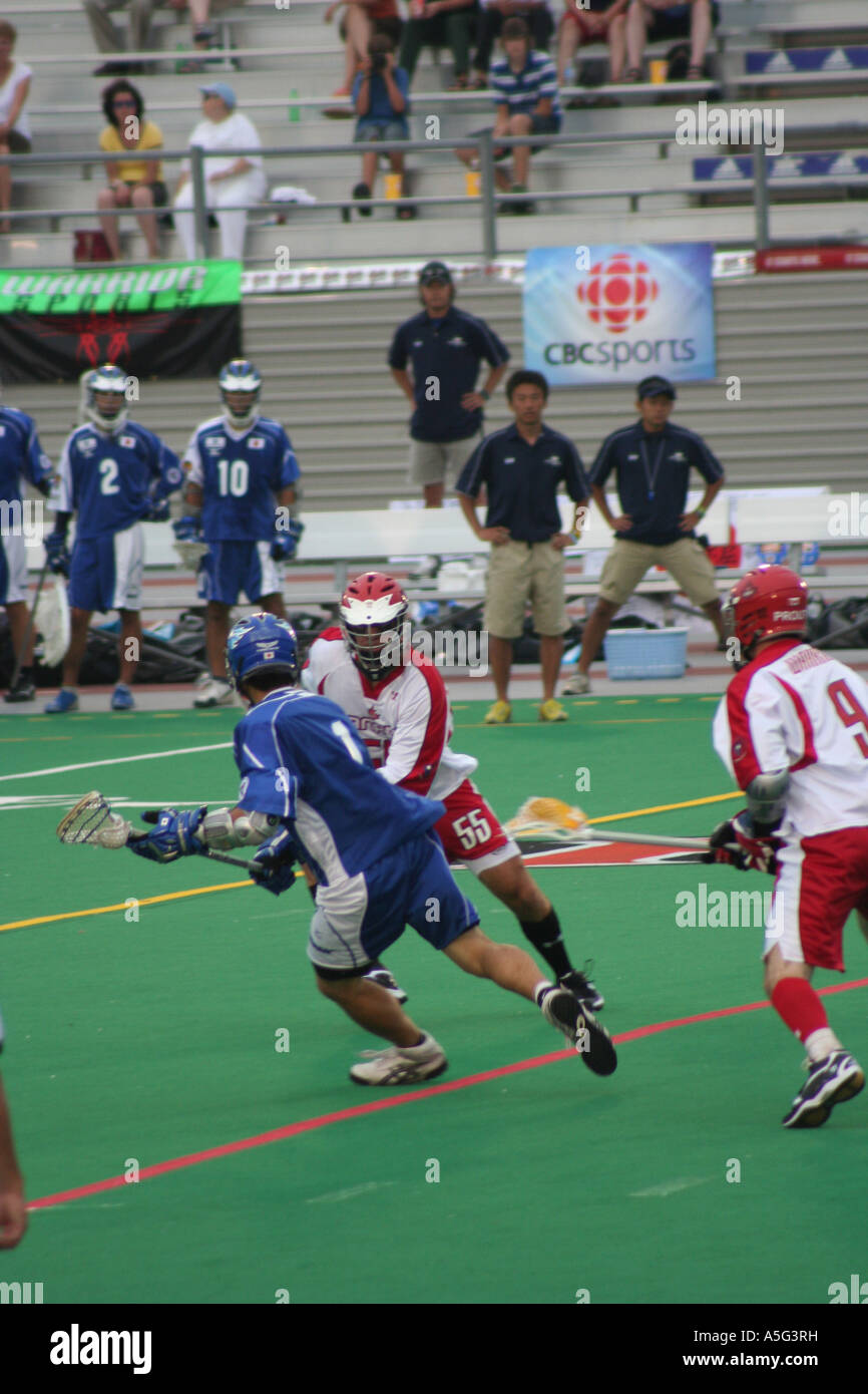 Team Japan driving against Team Canada during Day 1 of the World