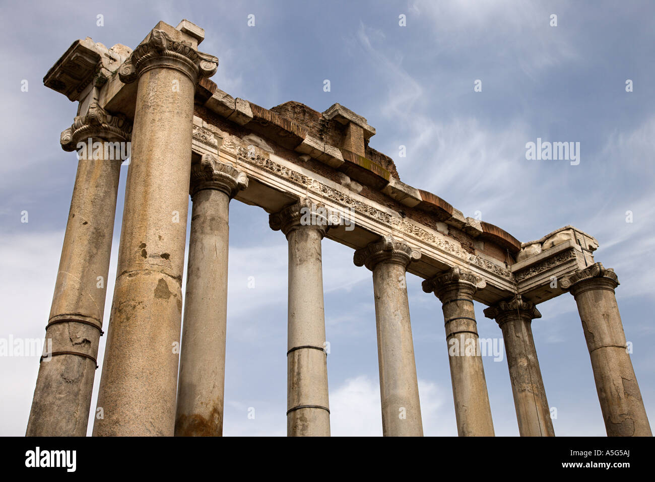 Architectural structure in the Roman Forum ruins Rome Italy Stock Photo ...