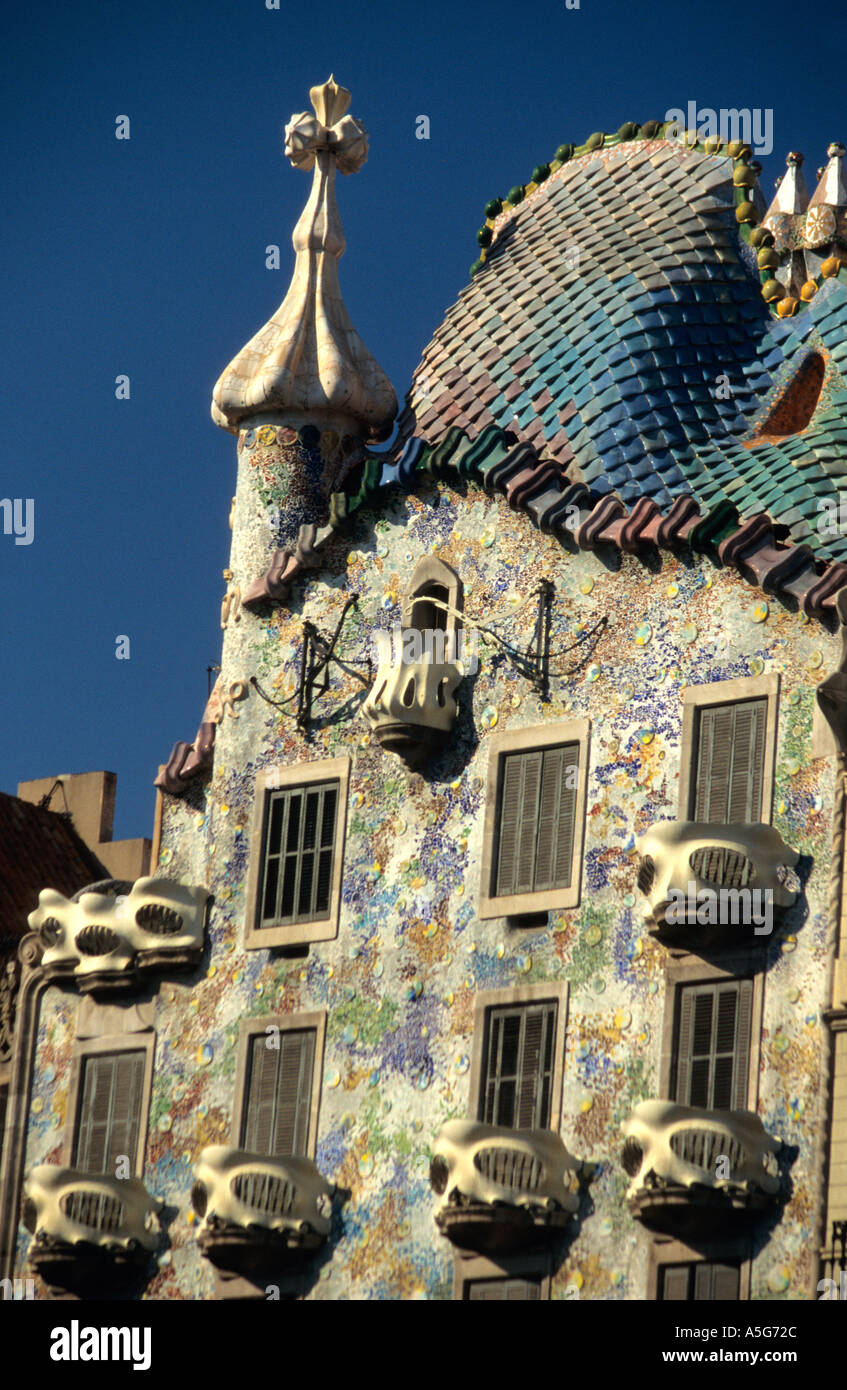 the fantastic Casa Battlo by the famous architect Antoni Gaudi in