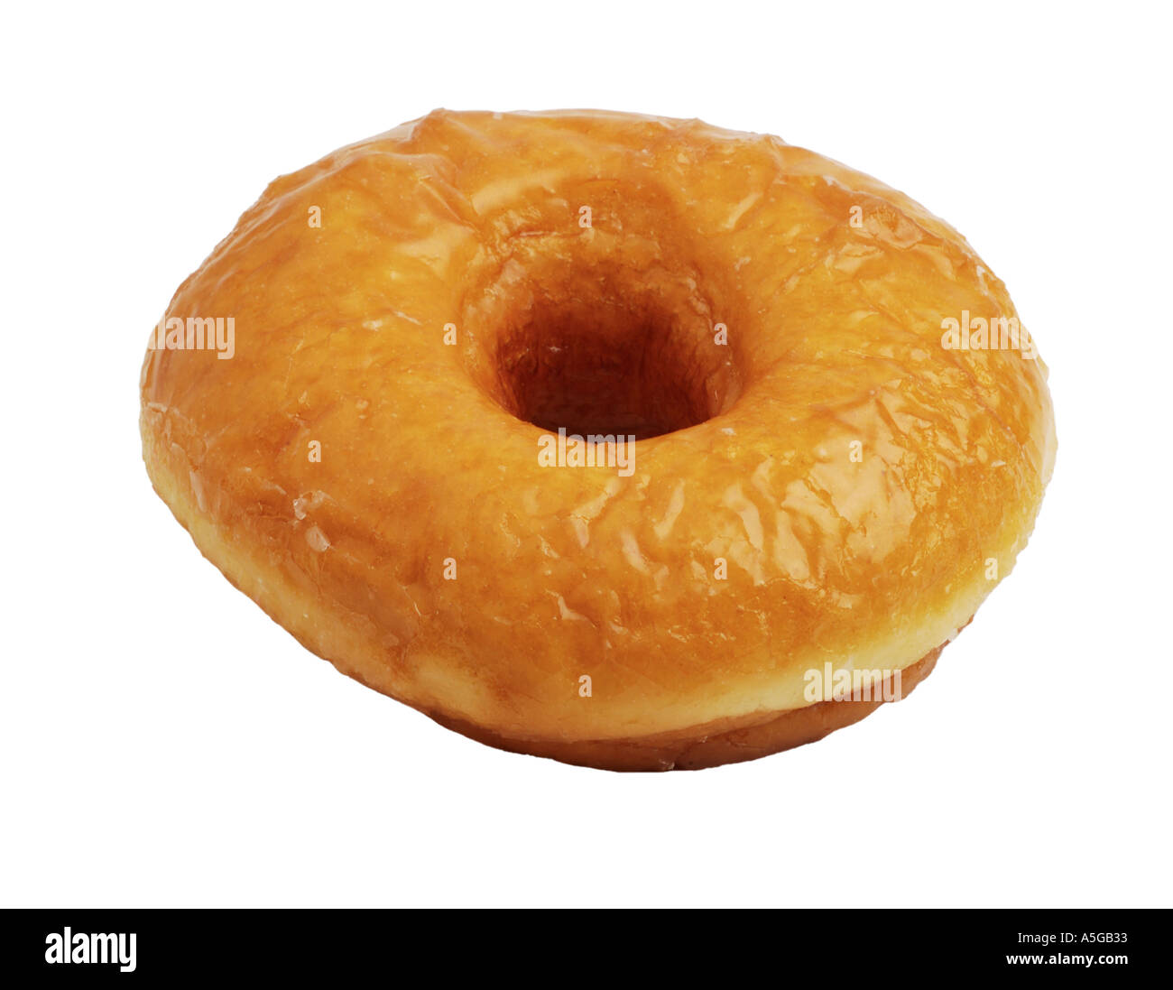 Glazed donut Stock Photo