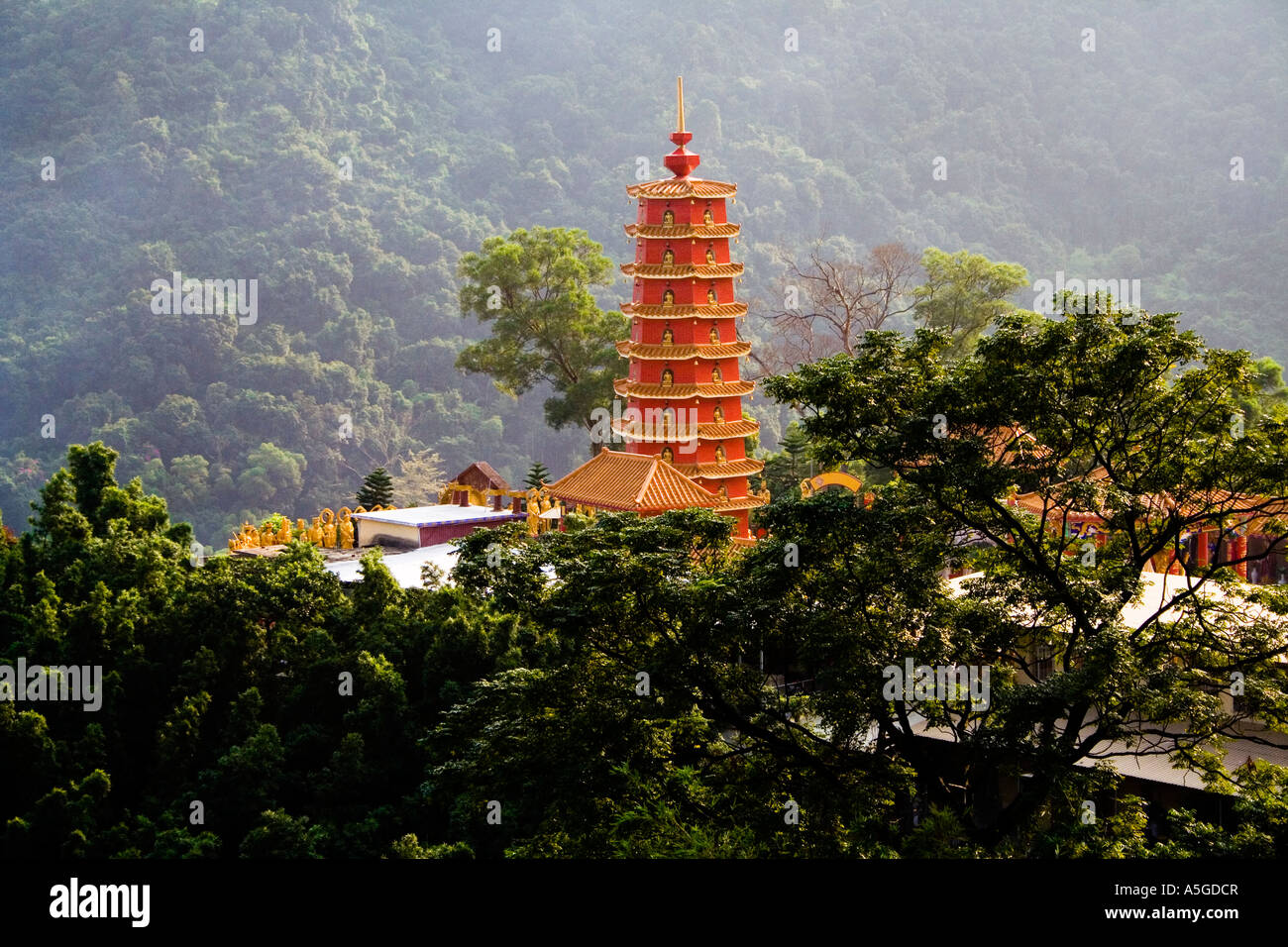Ten Thousand 10 000 Buddhas Monastery Shatin Hong Kong China Stock Photo