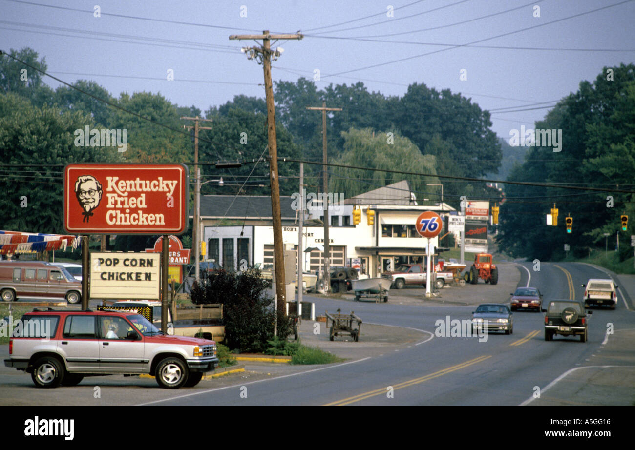 USA West Virginia suburb Kentucky Fried Chicken Stock Photo Alamy