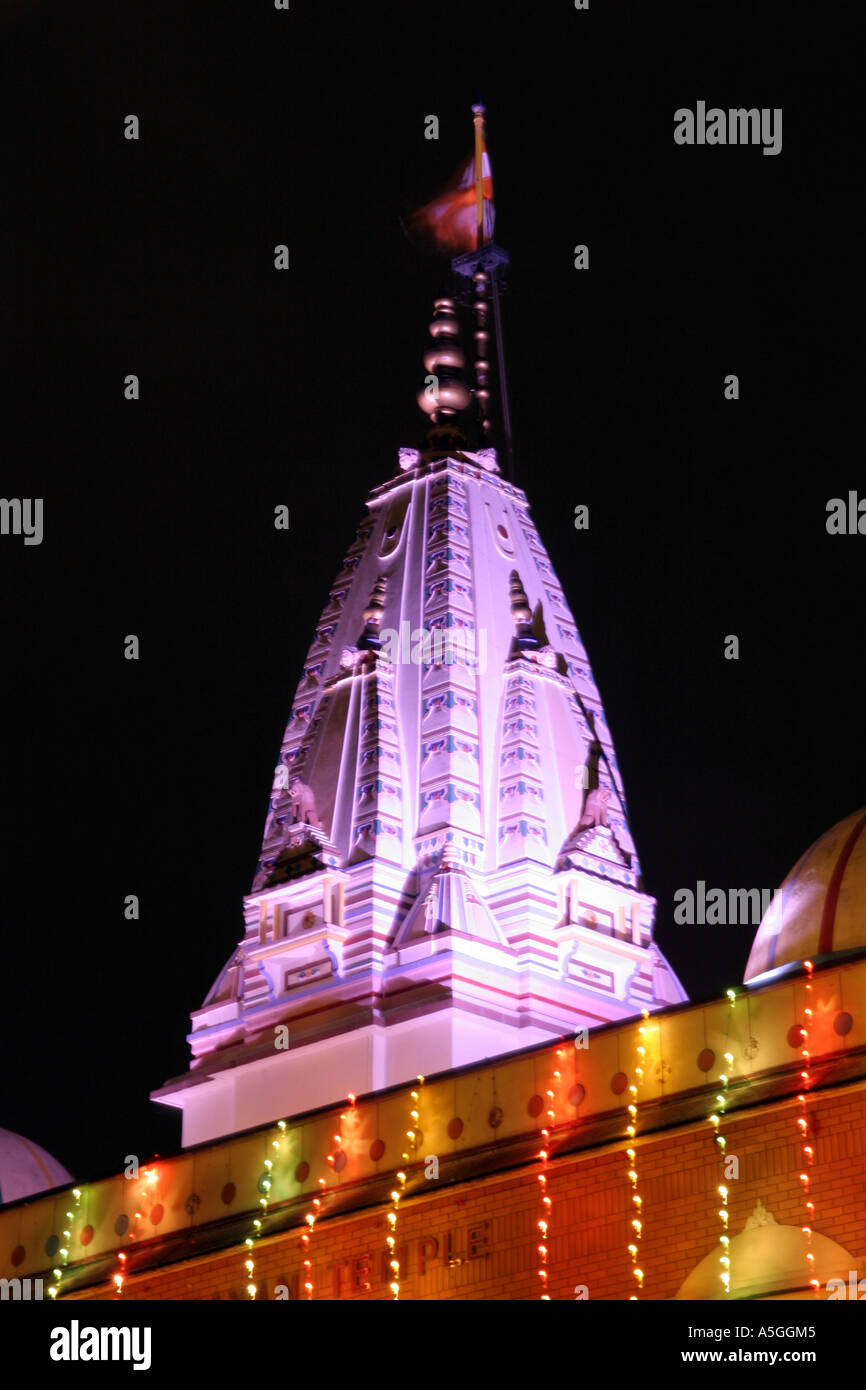 Diwali Celebration at Shree Swaminarayan Temple in Willesden Green Stock Photo