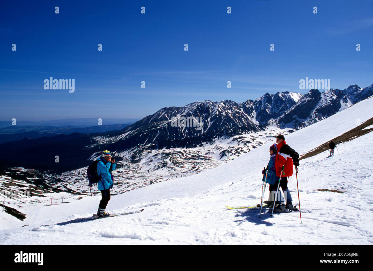 skiing-on-kasprowy-wierch-stock-photo-alamy