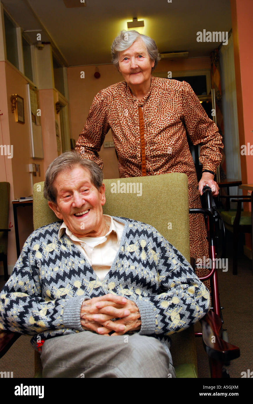 Elderly uk laughing hi-res stock photography and images - Alamy