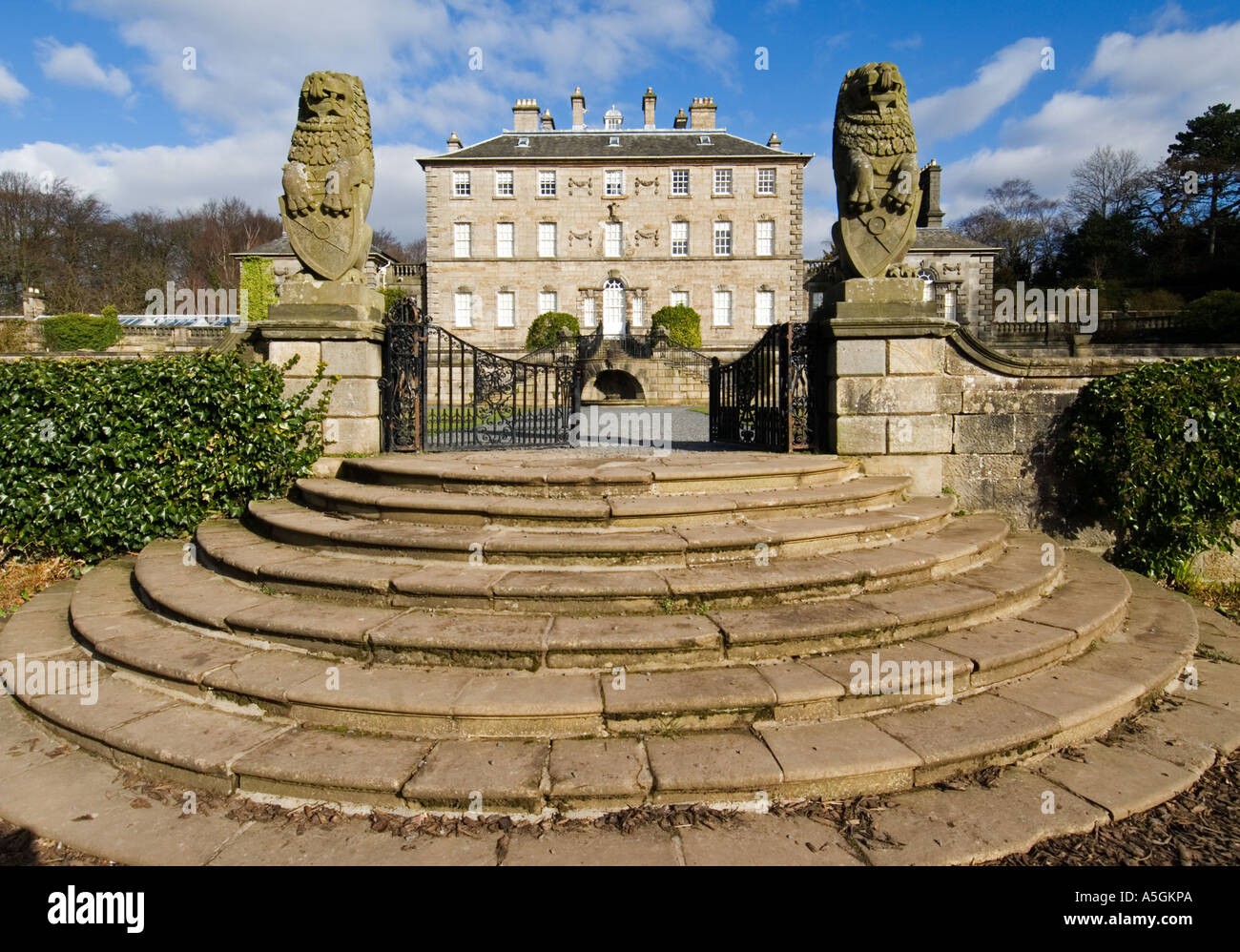 Entrance to Pollock House in Pollock Park Glasgow UK Stock Photo Alamy