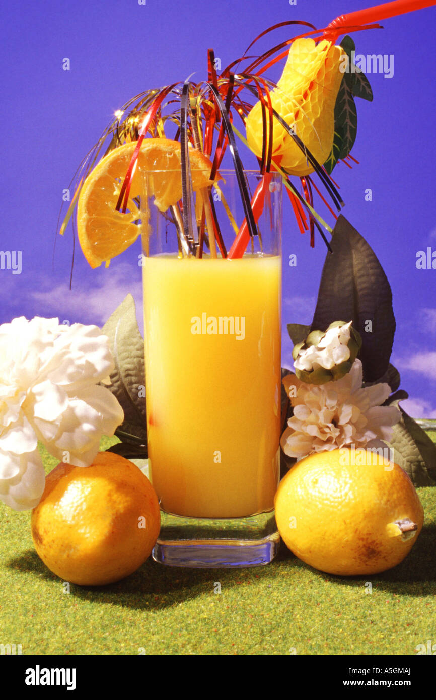Cocktail, orange juice Stock Photo