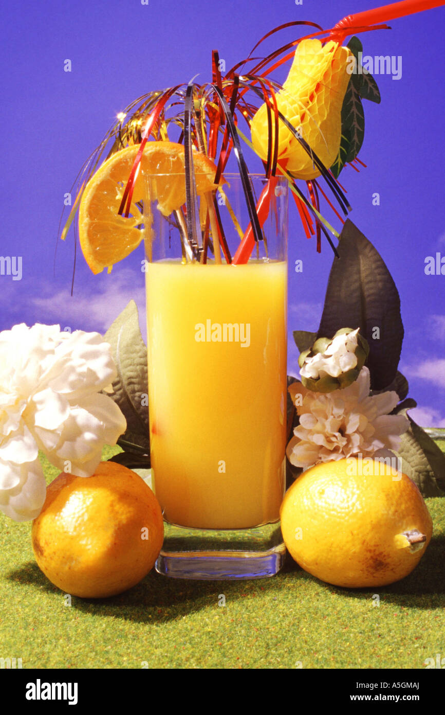Cocktail, orange juice Stock Photo Alamy