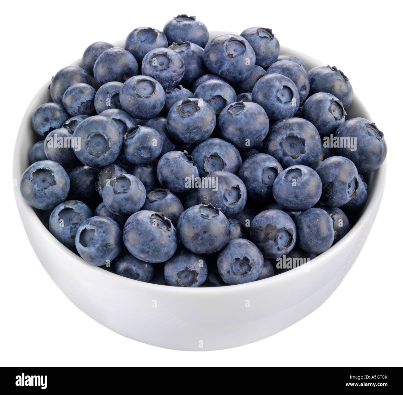 BOWL OF BLUEBERRIES CUT OUT Stock Photo Alamy