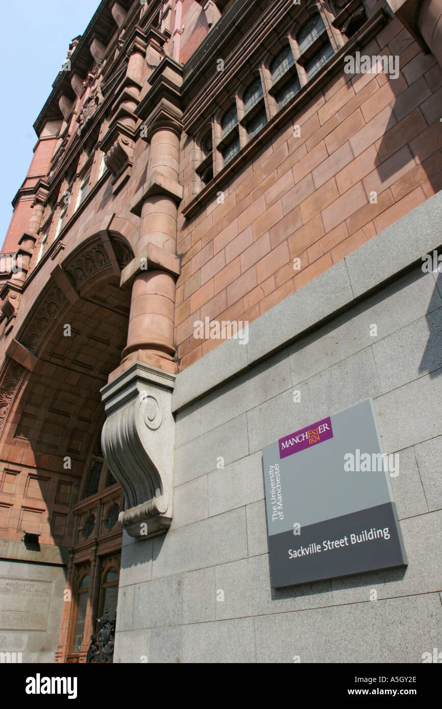 Sackville Street Building University of Manchester UK Stock Photo