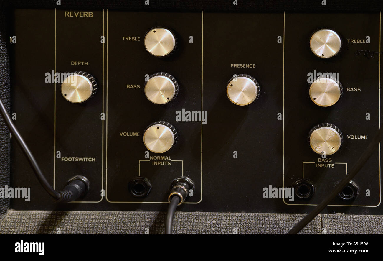 Amplifier in recording studio Stock Photo Alamy