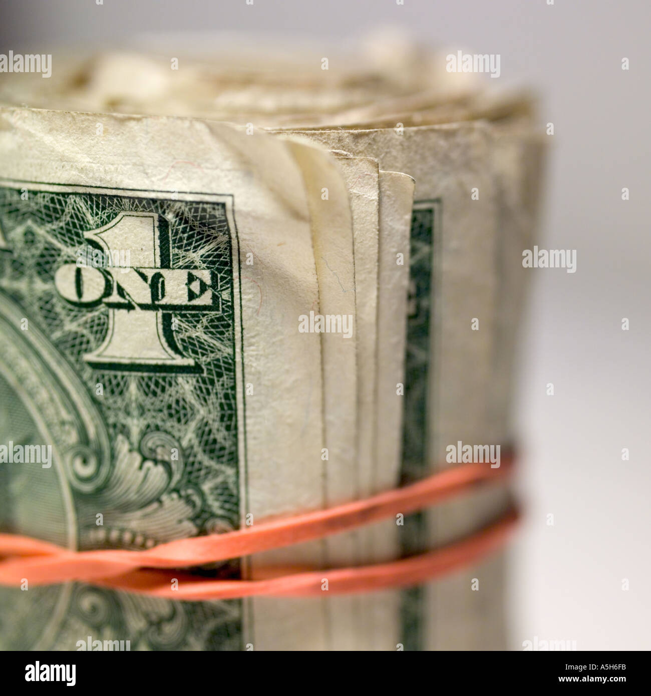 A roll of cash Stock Photo Alamy