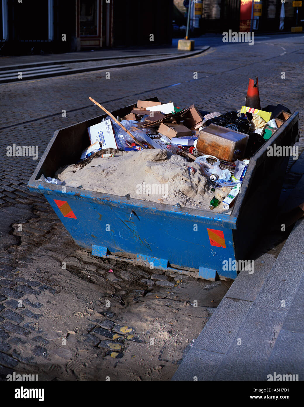 Full dumpster Stock Photo