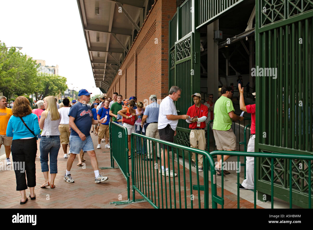SPORTS Chicago Illinois Fans in line to enter bleacher seats gate day