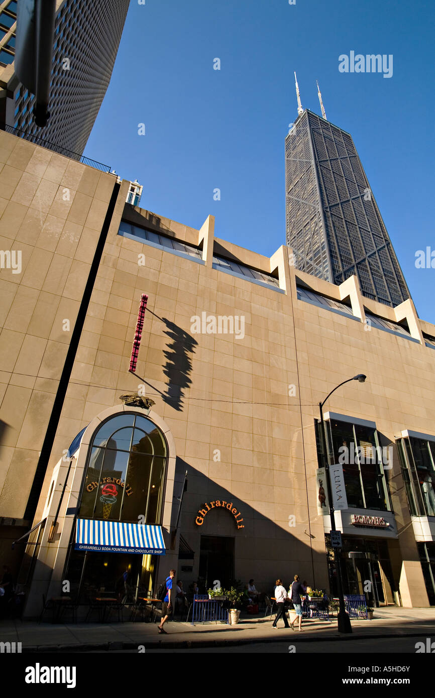 ILLINOIS Chicago Ghirardelli Chocolate and Ice Cream shop exterior John