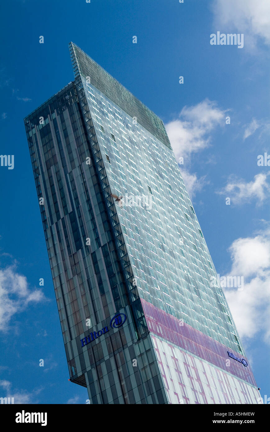 Beetham Tower 301 Deansgate Manchester (Hilton Hotel) Lancashire Northern England Stock Photo