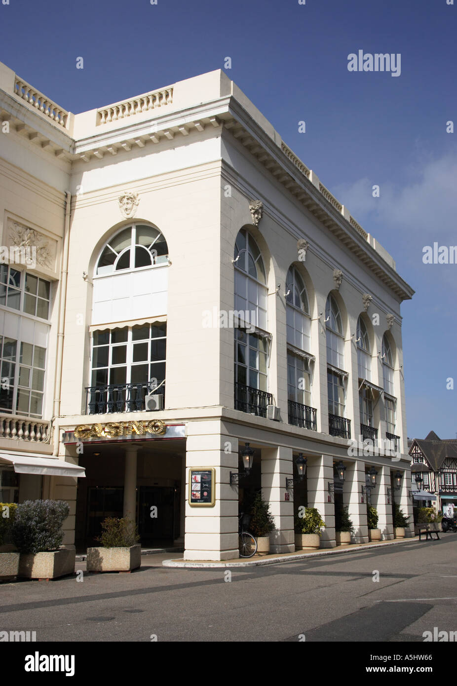 Rear of Casino Barrière de Deauville Normandy France Stock Photo