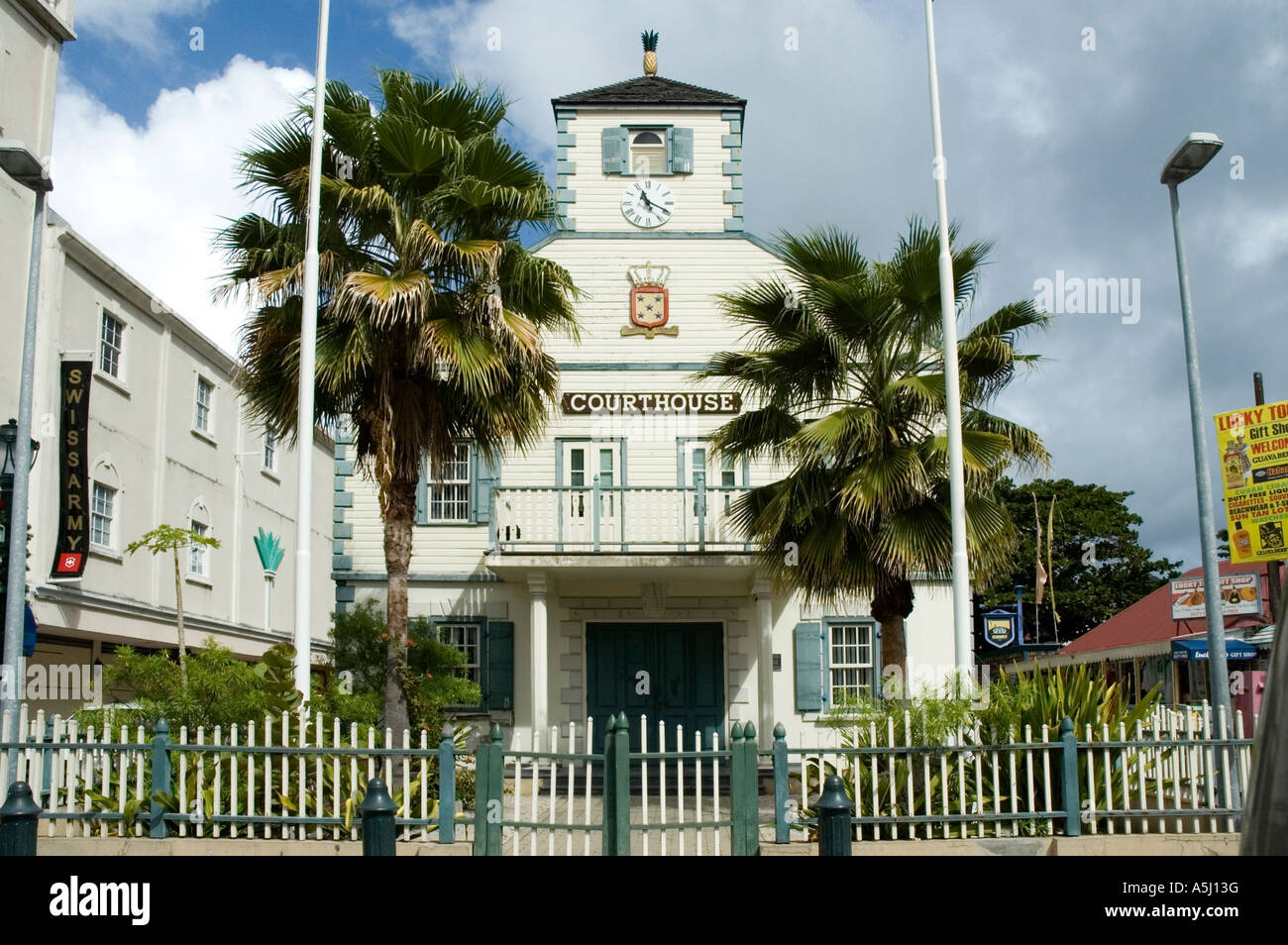 Court House, Philipsburg Stock Photo Alamy