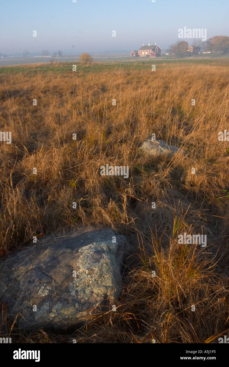 Gettysburg farm fields Stock Photo